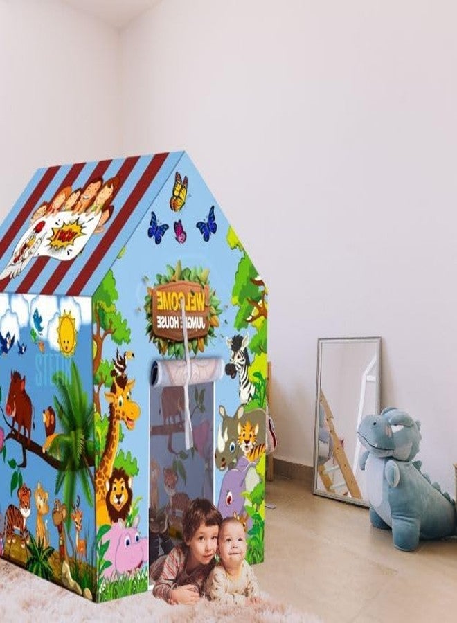 CAPSEA Play Tent House for Toys for 2 to 8Years Old Girls Boys,Colorfull and Light Weight and Foldable Children Kids Toys,Indoor and Outdoor Tent House (Jungle Tent House) - Image 5